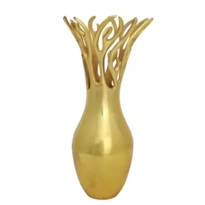 MORRISON VASE LG GOLD