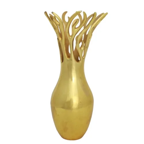 MORRISON VASE LG GOLD