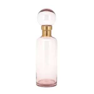 LOLETTA LARGE GLASS BOTTLE WITH STOPPER