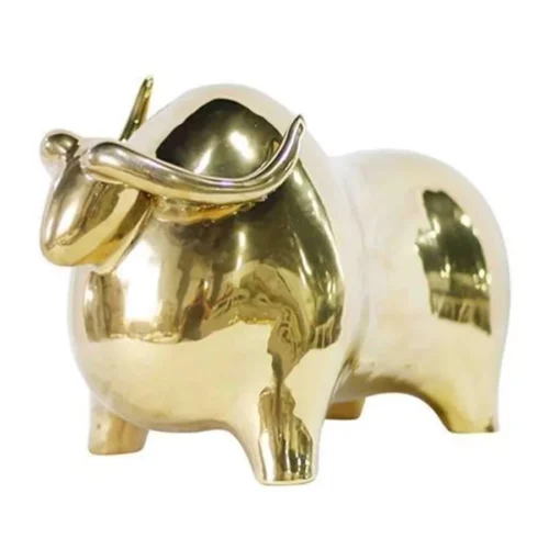 CERAMIC ART DECO BULL