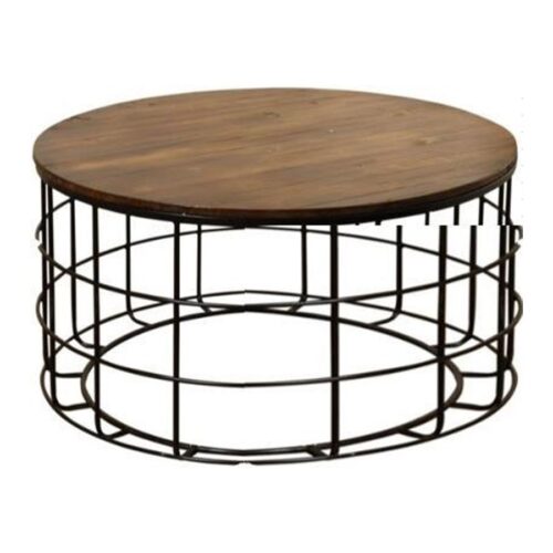 LG CHERRY TOP RD IRON COFFEE TABLE