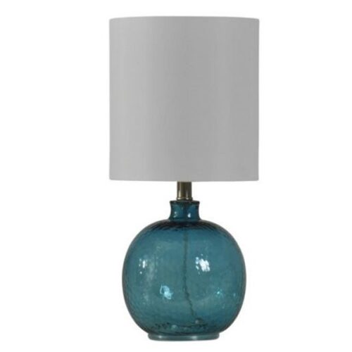 MINI SPANISH GLASS BALL LAMP CERULEAN