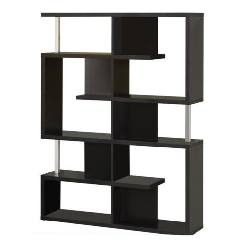 MODERN BLACK FINISH SHELVES