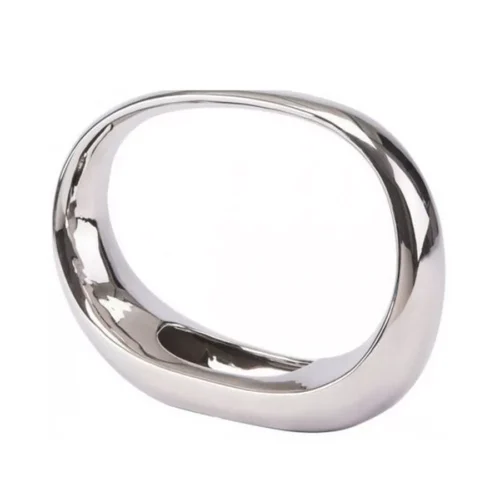 OVAL FIGURINE SMALL SILVER