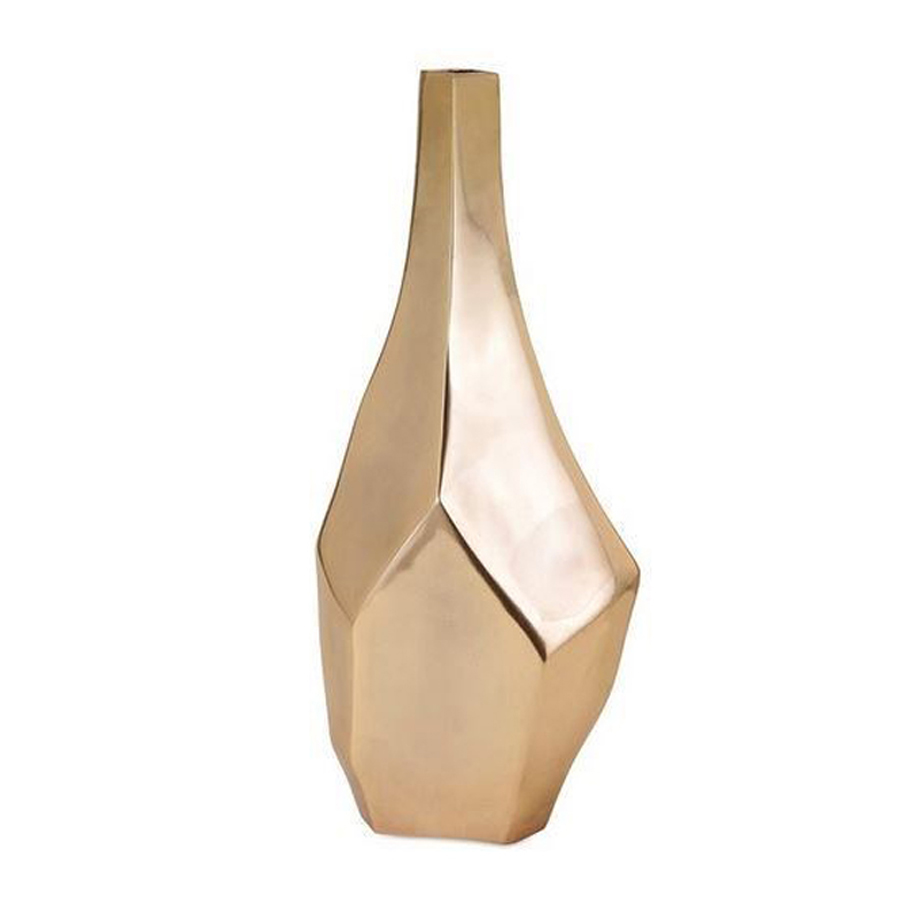 SIENNA LARGE GOLD VASE Jana Ward Interiors
