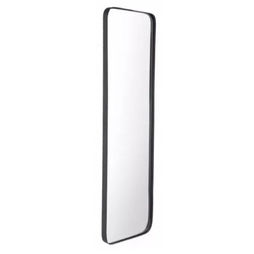 BLACK RECTANGULAR METAL BACK MIRROR