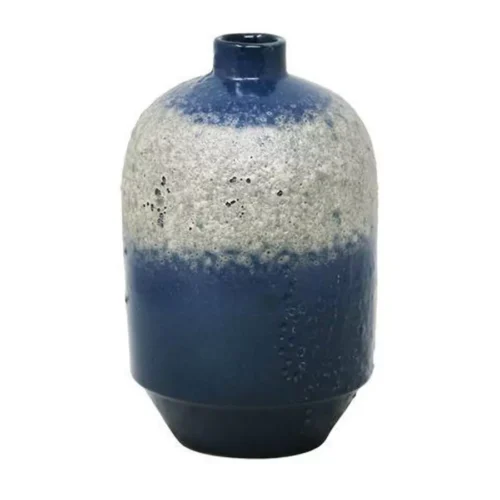 BLUE AND WHITE GLAZE TEXTURE VASE