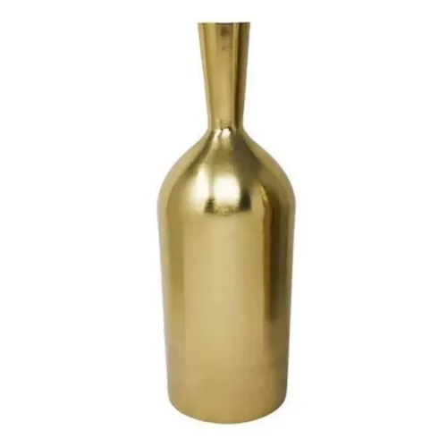 GOLD IRON METAL VASE