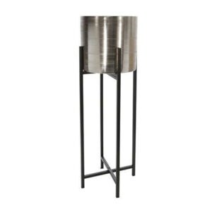 METAL PLANTER ON STAND – LARGE