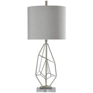 SILVER LEAF TABLE LAMP