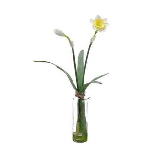 18.5″  DAFFODIL IN A GLASS VASE