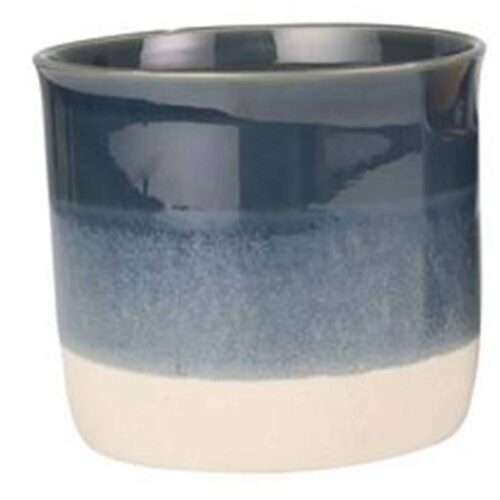 BLUE FADE CERAMIC PLANTER – LARGE