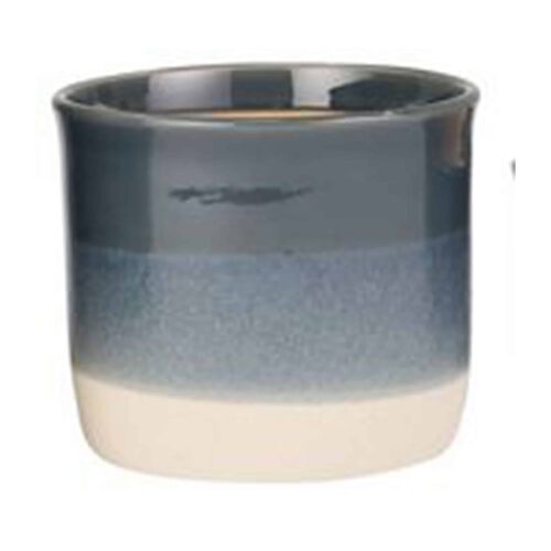 MEDIUM BLUE FADE CERAMIC PLANTER