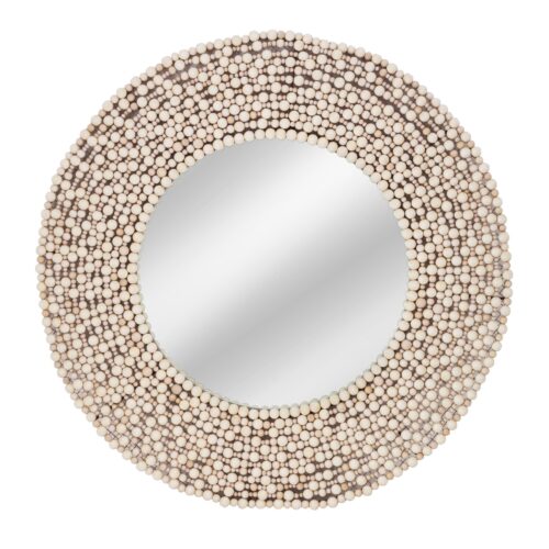 SIENNA WOOD BEAD MIRROR