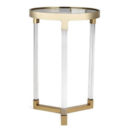 VERRILL ACRYLIC AND GLASS TABLE LARGE