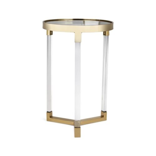 VERRILL ACRYLIC AND GLASS TABLE SMALL