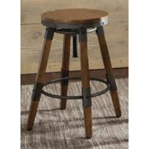 HORNELL WEATHERED OAK BAR STOOL