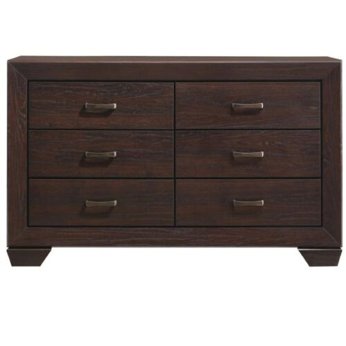 KAUFFMAN 6-drawer Dresser Dark Cocoa