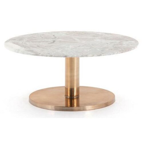 GOLD METAL COFFEE TABLE