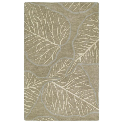 SANDY LEAF RUG  3′ X 5′