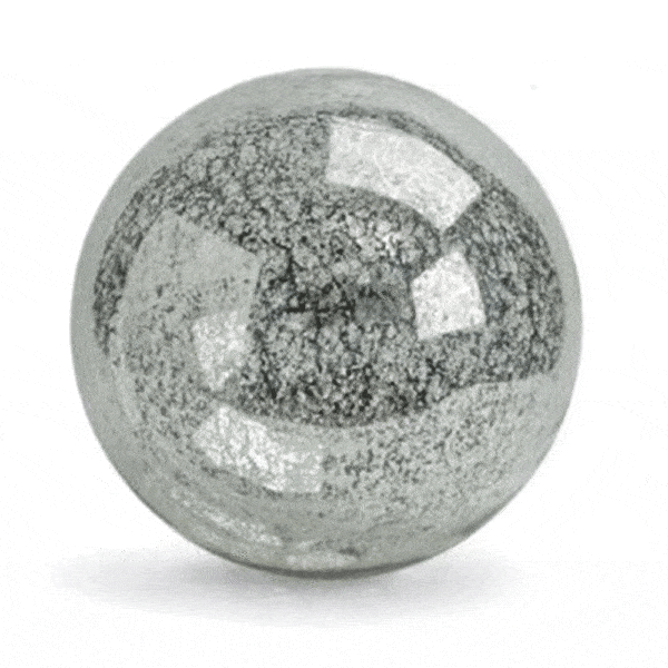 14" MERCURY GLASS SPHERE