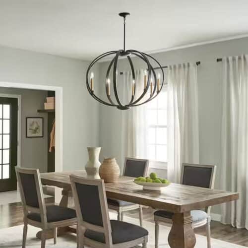 ELATA COLLECTION 8 LIGHT CHANDELIER-OLDE BRONZE