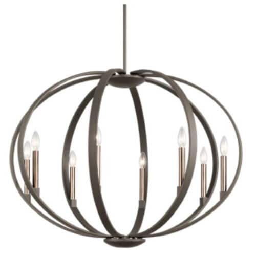 ELATA COLLECTION 8 LIGHT CHANDELIER-OLDE BRONZE