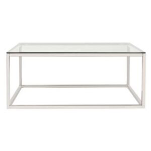 RECTANGULAR STAINLESS STEEL COFFEE TABLE