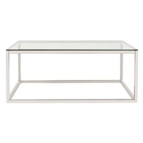 RECTANGULAR STAINLESS STEEL COFFEE TABLE