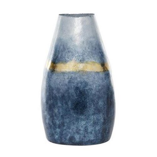 GLS ALUM VASE BLU C