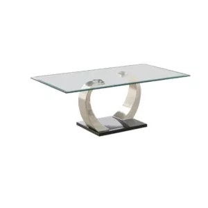 WILLEMSE GLASS TOP COFFEE TABLE