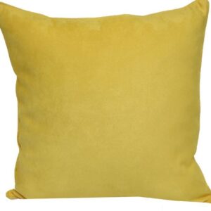 SOFT SUEDE YELLOW PILLOW