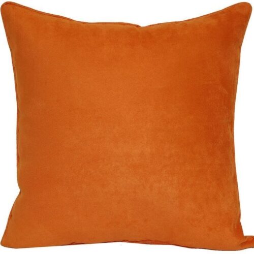 HEAVY SUEDE ORANGE PILLOW