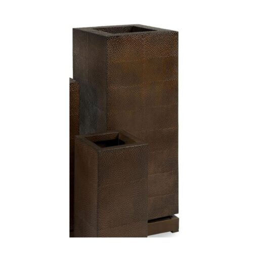 TALL BRONZE HAMMERED 5TH AVENUE PLANTER