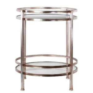 BEVELED MIRROR TOP TABLE