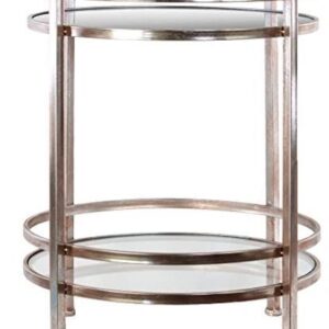 BEVELED MIRROR TOP TABLE
