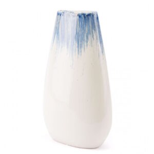 BLUE AND WHITE OMBRE VASE