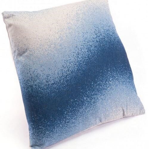 OMBRE PILLOW BLUE & NATURAL