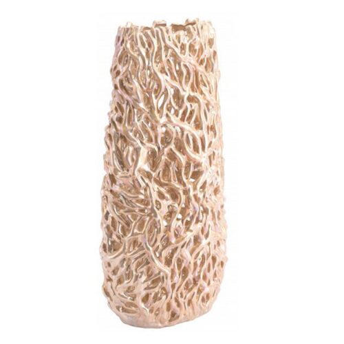 GOLD PEARL TALL VASE