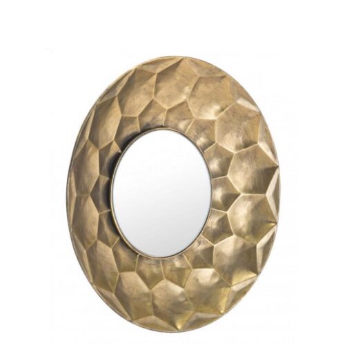 GOLD SEI ROUND MIRROR