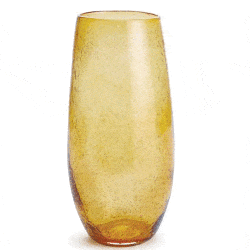 15″ CLAIRE VASE, AMBER