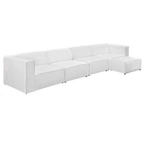 WHITE MINGLE 6 PIECE SECTIONAL