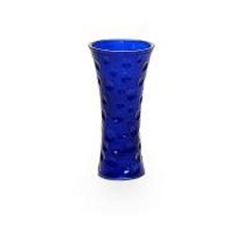 BLUE HOURGLASS VASE