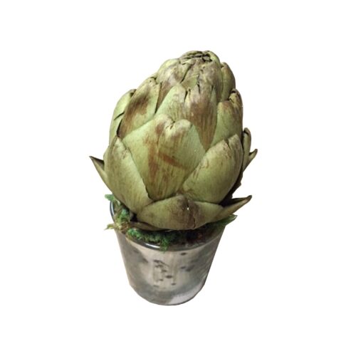 BOUGAINVILLEA MERCURY GLASS VOLIVE- ARTICHOCKE