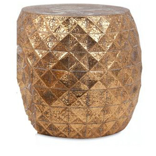 GOLD IRON GEO STOOL