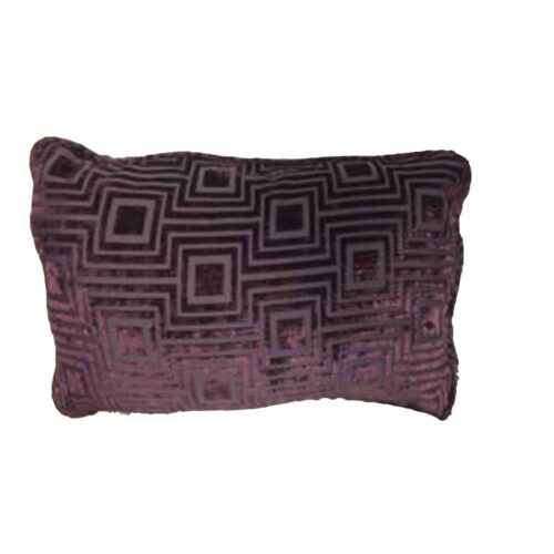 KINWAI PURPLE OBLONG THROW PILLOW