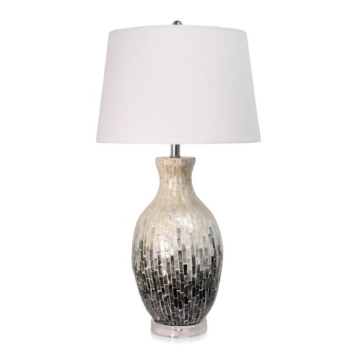 CAPIZ SHELL CERAMIC TABLE LAMP