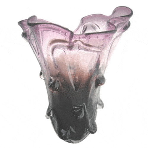 PURPLE FORM ASH VASE