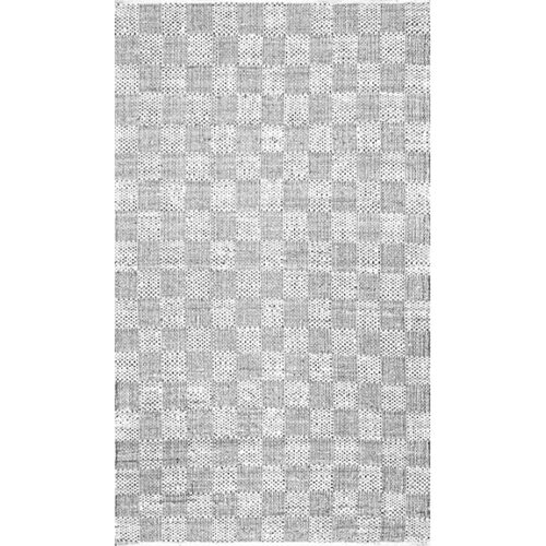 CHECKERED PATTERN RUG  5′ X  8′