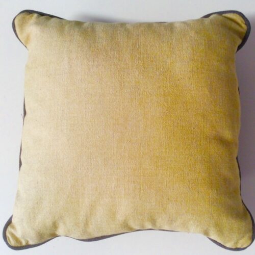 TWO TONE GOLD GREY PILLOW